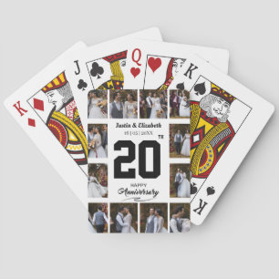 Jeu De Cartes Un joyeux anniversaire 12 Photo Collage
