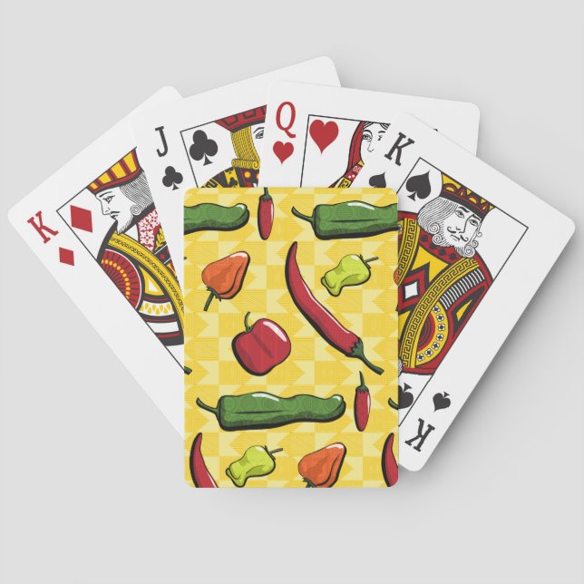 Jeu De Cartes Un monde de chili Peppers Classic Playing Cards (dos)