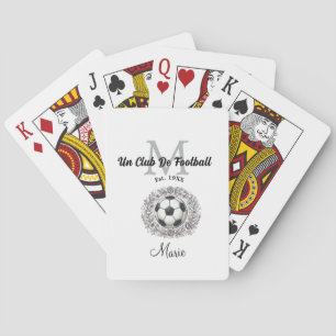 Jeu De Cartes un monogramme de club de football est, année coupe
