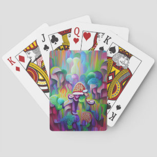 Jeu De Cartes Un Motif psychédélique coloré brillant