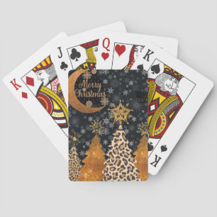 Jeu De Cartes Un Noël sauvage et glamour avec léopard