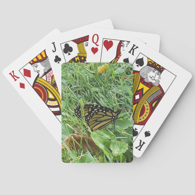 Jeu De Cartes Un Papillon Monarque Classique Jouer Cartes (dos)