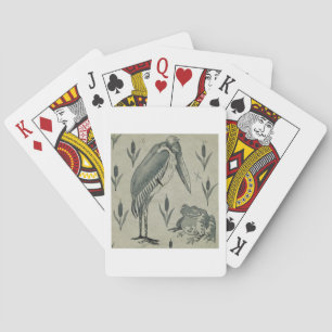 Jeu De Cartes Un Pélican et une Grenouille en Conversation (aqua