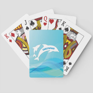 Jeu De Cartes Un saut de dauphin dans l'océan Personnalisé