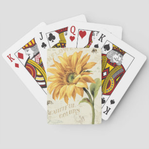 Jeu De Cartes Un tournesol en pleine floraison