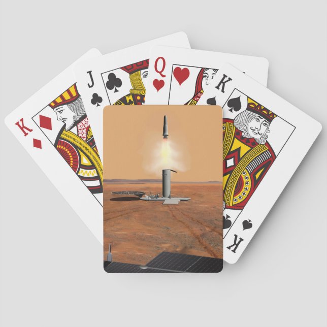 Jeu De Cartes Un Véhicule Ascent Quittant Mars. 2 (dos)