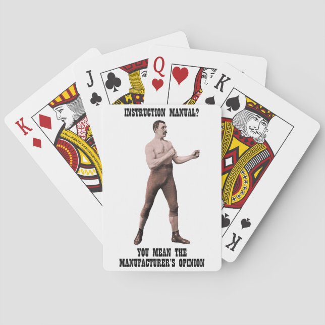 Jeu De Cartes Un véritable homme excessivement viril (dos)