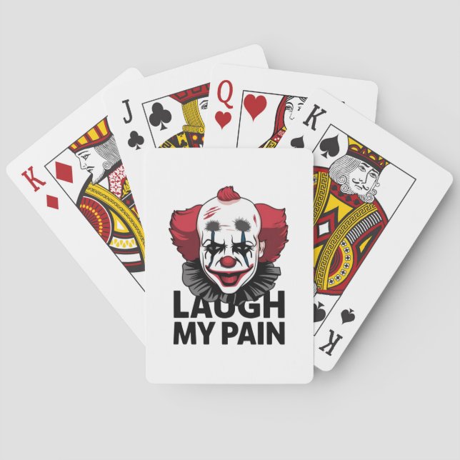 Jeu De Cartes Un visage de clown en larmes (dos)