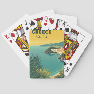 Jeu De Cartes Une affiche de voyage classique nostalgique – Grèc