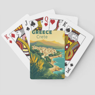 Jeu De Cartes Une affiche de voyage classique nostalgique – Grèc