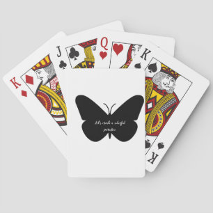 Jeu De Cartes Une citation simple dans un simple papillon