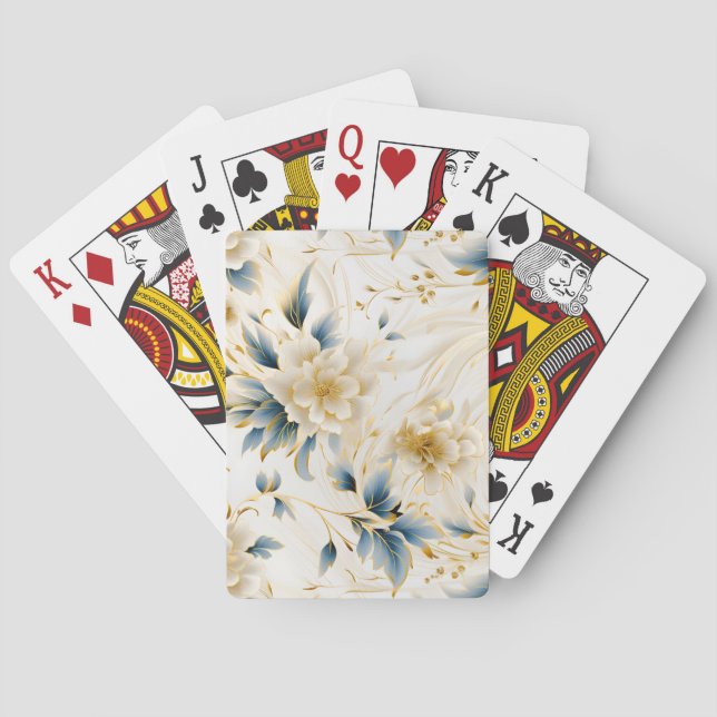 Jeu De Cartes Une conception de série florale de mariage 1 (dos)