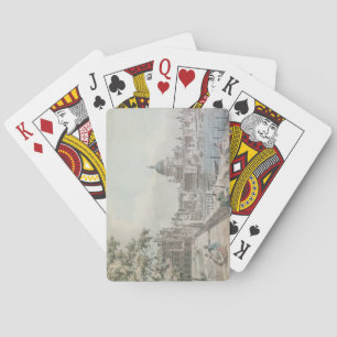 Jeu De Cartes Une copie d'une partie d'un dessin de Canaletto, d