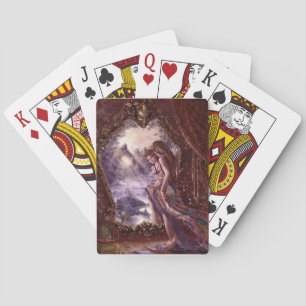 Jeu De Cartes Une dame dans le miroir jouer aux cartes