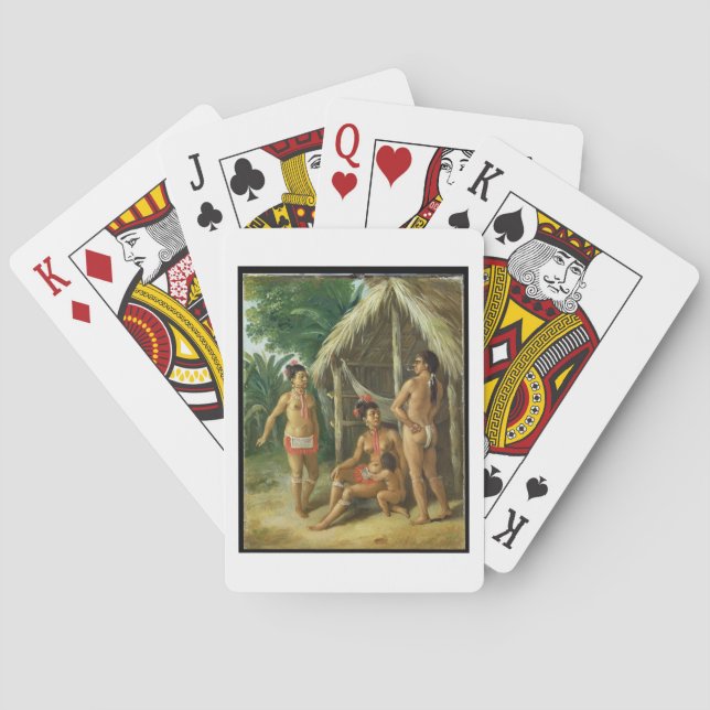 Jeu De Cartes Une famille caraïbe des îles Sous-le-Vent à l'exté (dos)