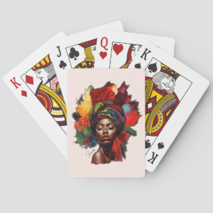 Jeu De Cartes Une femme afro-américaine capable