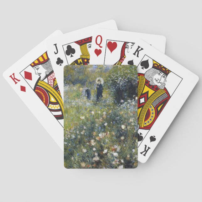 Jeu De Cartes Une femme avec un parasol dans un jardin par Augus (dos)