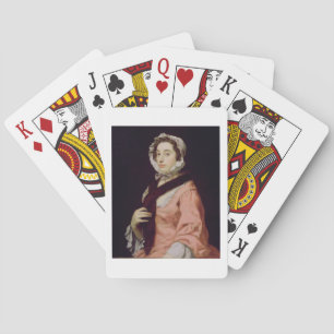 Jeu De Cartes Une femme inconnue, appelée Peg Woffington (huile