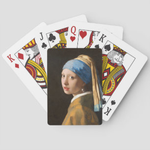 Jeu De Cartes Une fille avec un portrait à perle