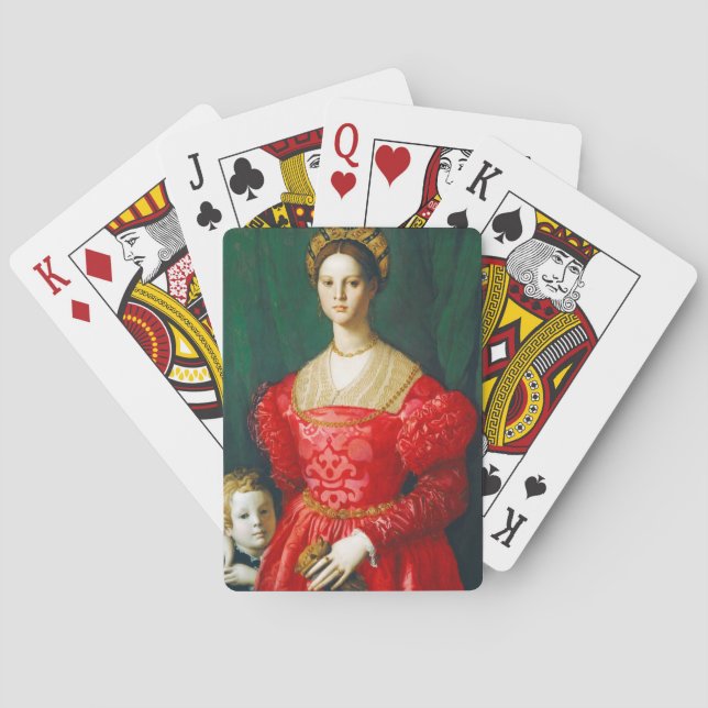 Jeu De Cartes Une jeune femme et son petit garçon, vers 1540 (dos)