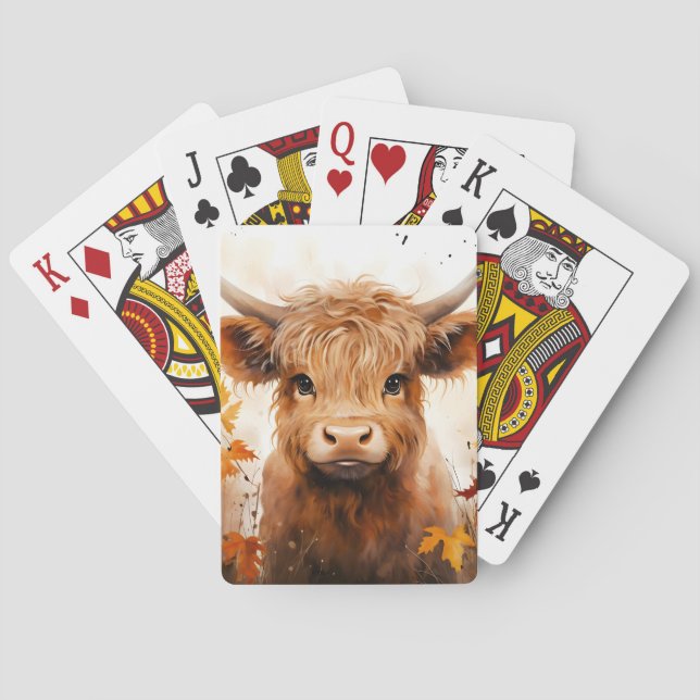 Jeu De Cartes Une jolie gamme de vaches Highland Design 1 (dos)