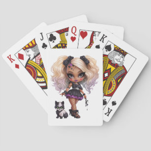 Jeu De Cartes Une mignonne fille Halloween Collection de design 