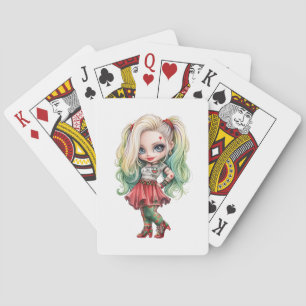 Jeu De Cartes Une mignonne fille Halloween collection de design 