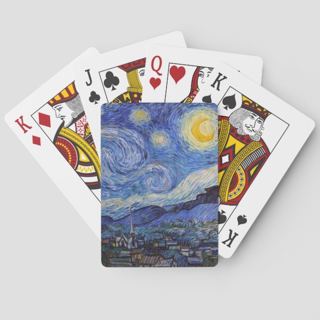 Jeu De Cartes Une nuit étoilée : Saint Remy par Vincent Van Gogh (dos)