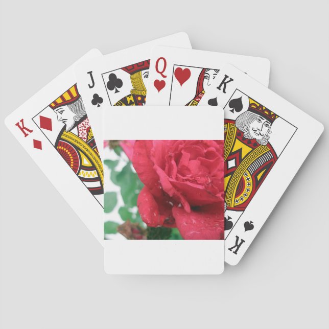 Jeu De Cartes Une rose rouge (dos)