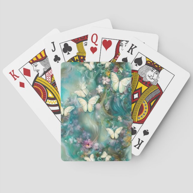 Jeu De Cartes Une série de papillons mystiques Design 3 (dos)