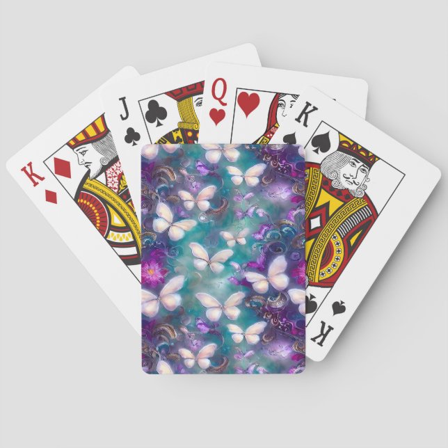 Jeu De Cartes Une série papillon mystique modèle 1 (dos)