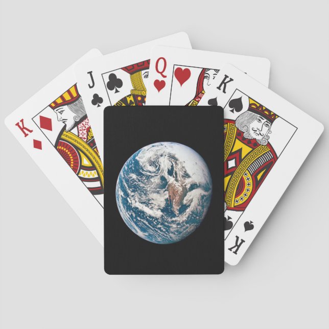 Jeu De Cartes Une Terre Tirée De L'Appareil Spacecraft Apollo 10 (dos)