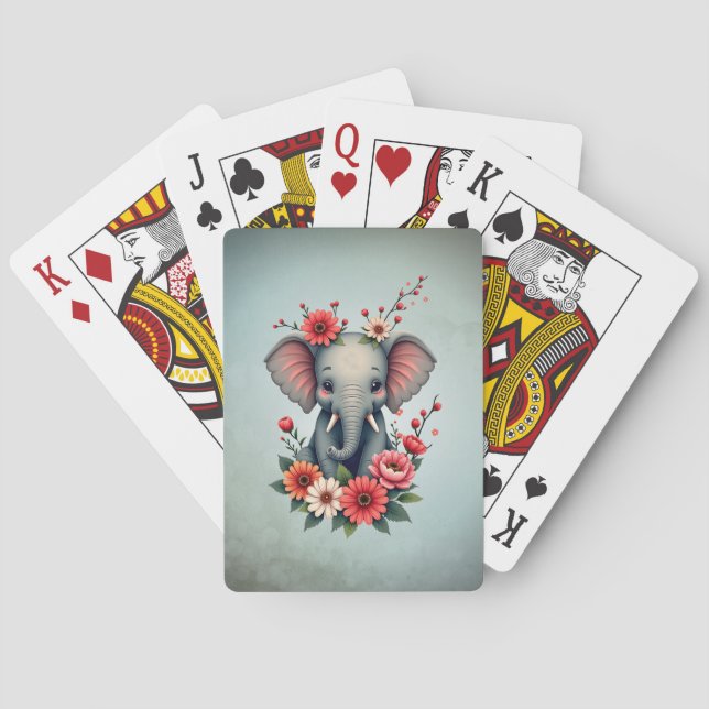 Jeu De Cartes Une touche d'été : Le bébé éléphant (dos)