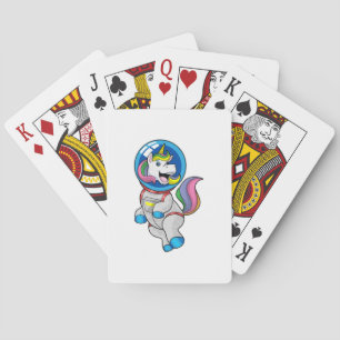 Jeu De Cartes Unicorn as Astronaut in Space