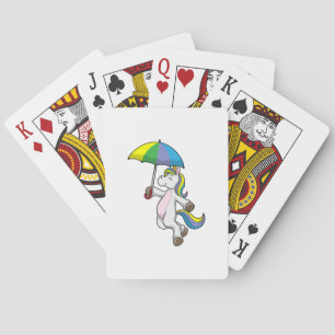 Jeu De Cartes Unicorn avec Umbrella