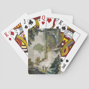 Jeu De Cartes Unicorn et une jeune femme (par Domenichino)
