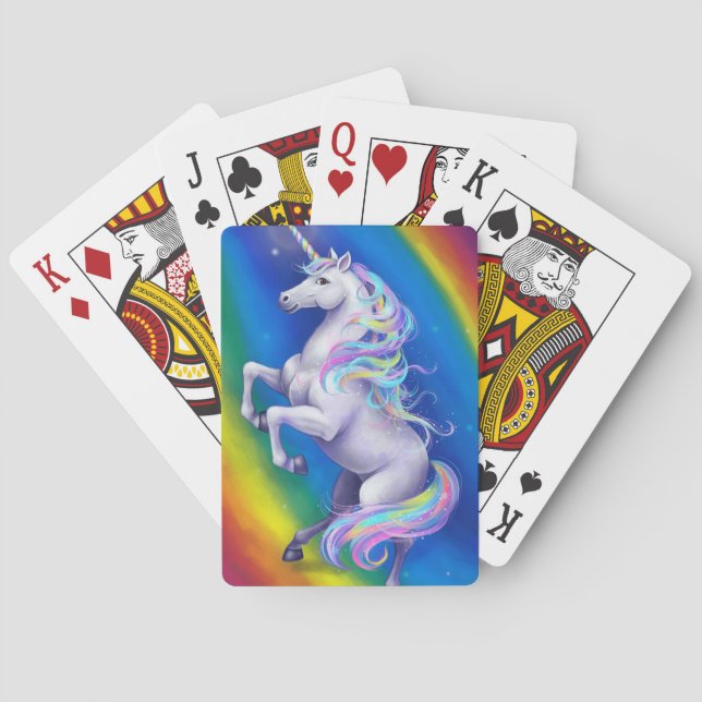 Jeu De Cartes Unicorn with Rainbow (dos)