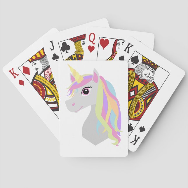 Jeu De Cartes Unicorne arc-en-ciel (dos)