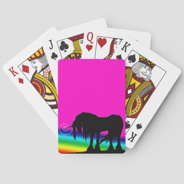 Jeu De Cartes Unicorne arc-en-ciel (dos)