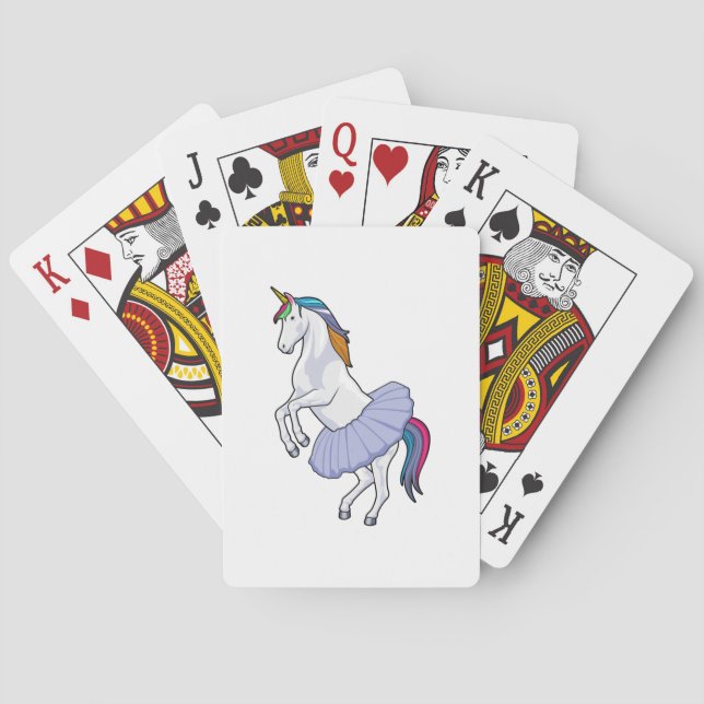 Jeu De Cartes Unicorne au Ballet avec jupe (dos)