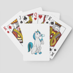 Jeu De Cartes Unicorne avec bulles de savon