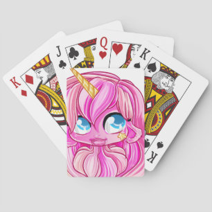 Jeu De Cartes Unicorne rose