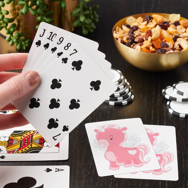 Jeu De Cartes Unicorne rose mignonne (Créateur téléchargé)