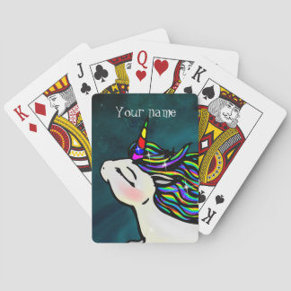 Jeu De Cartes Unicorne spatiale intergalactique personnalisée