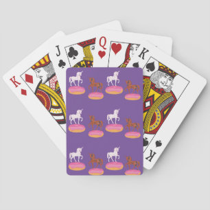 Jeu De Cartes Unicornes colorées Donuts Motif