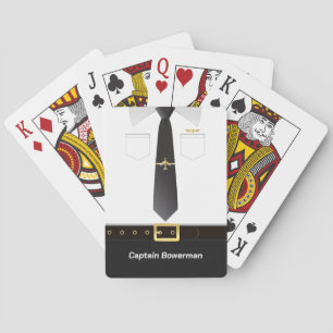 Jeu De Cartes Uniforme de pilotes Aviateur personnalisé