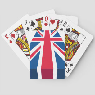 Jeu De Cartes Union Jack, drapeau britannique en 3D