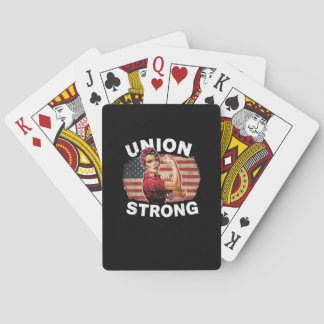 Jeu De Cartes Union Strong - Fête du Travail Messy Bun USA Drape