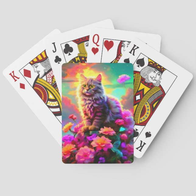 Jeu De Cartes Unique & Fun Card Deck for Cat Lovers (dos)