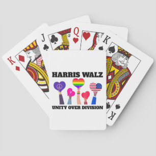 Jeu De Cartes Unité sur la division Kamala Harris Tim Walz